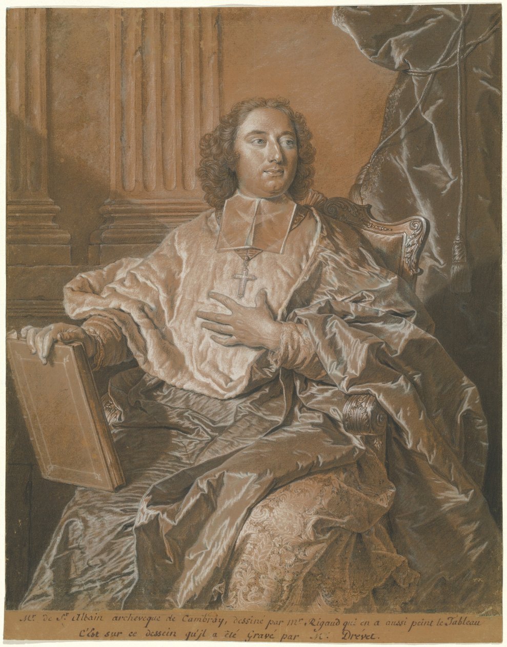 Monsignor Charles de Saint-Albin, arcivescovo di Cambrai da Hyacinthe Rigaud