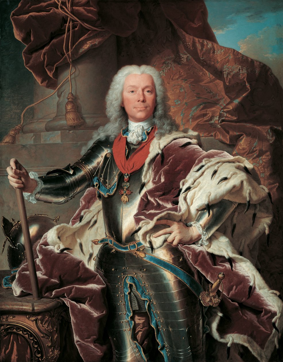 Ritratto del principe Joseph Wenzel I von Liechtenstein (1696-1772) da Hyacinthe Rigaud