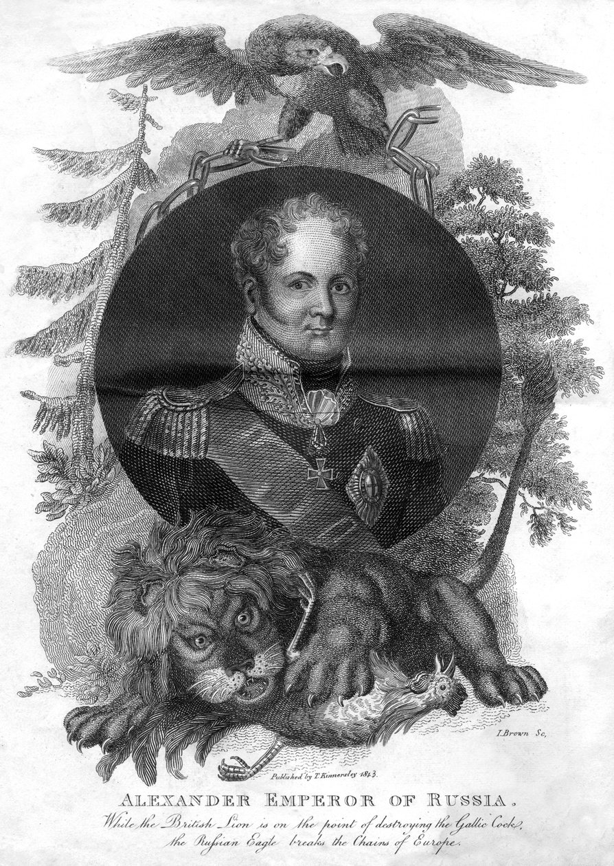 Alessandro I, imperatore di Russia 1777-1825, 1816 da I. Brown