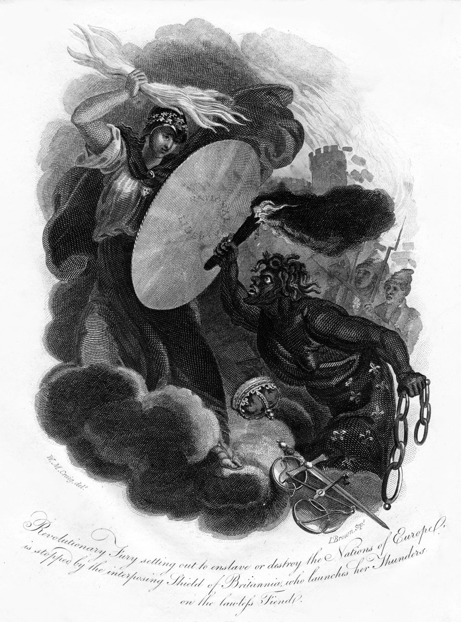 Furia rivoluzionaria e Britannia, 1814 da I. Brown