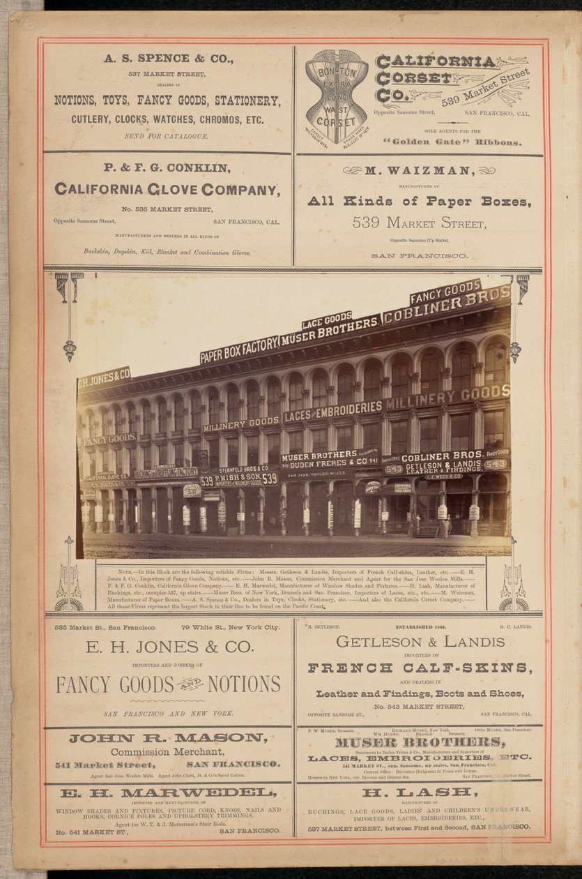 [Edificio in Market Street, San Francisco] da I. W. Taber