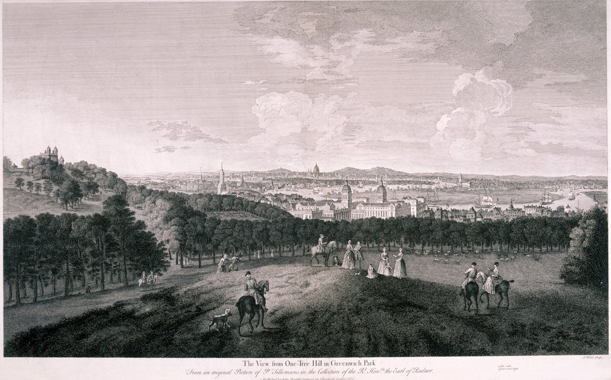 Vista dal Greenwich Park, Londra da I Wood