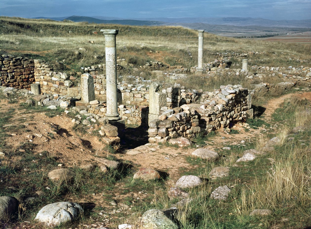 Rovina di una casa nella città iberica conquistata da Scipione Emiliano nel 133 a.C. da Iberian