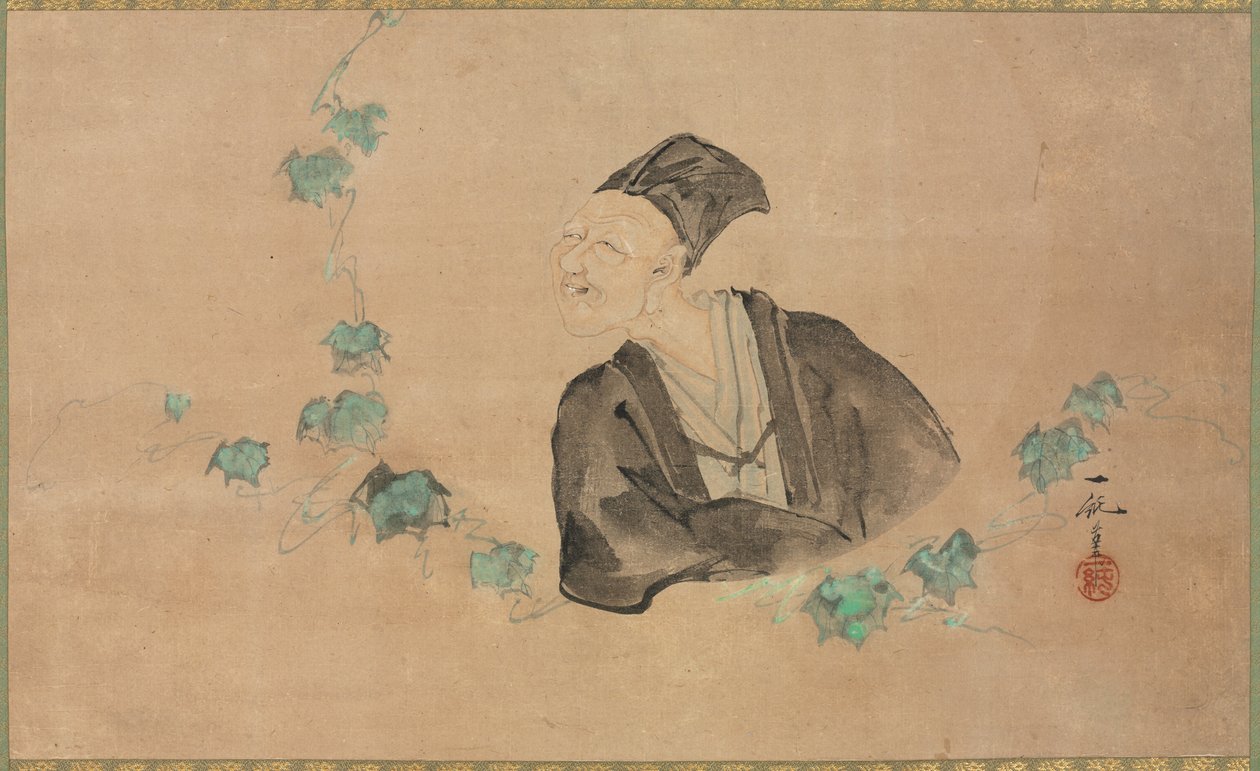 Ritratto di Basho, 1700s da Ichijun