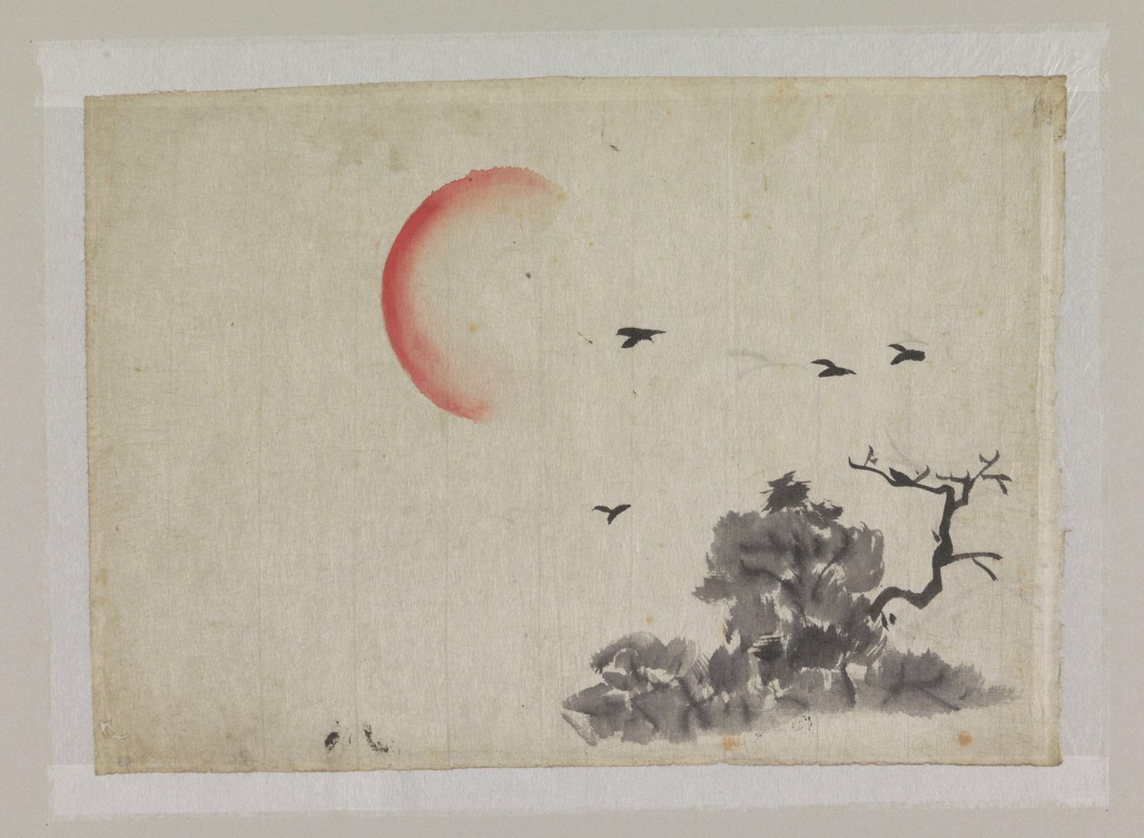 Paesaggio con tramonto da Ichirakasai