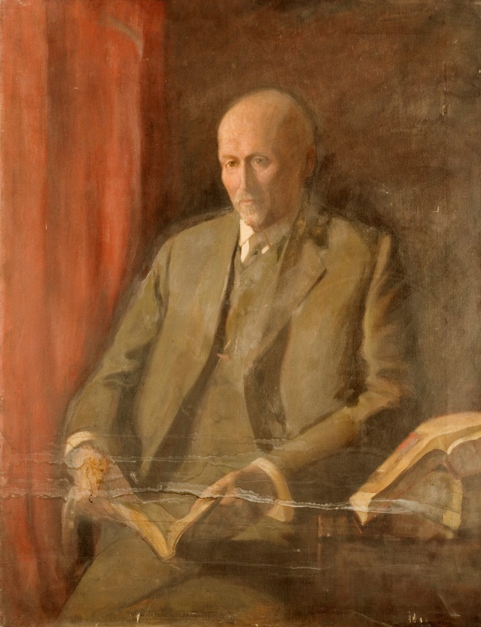 Ritratto di uomo (olio su tela) da Ida Lillie Strother Stewart