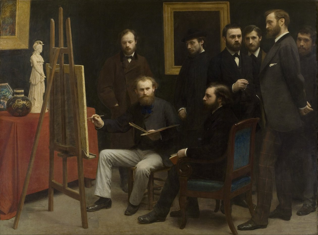 Uno studio a Les Batignolles, 1870 da Ignace Henri Jean Fantin Latour