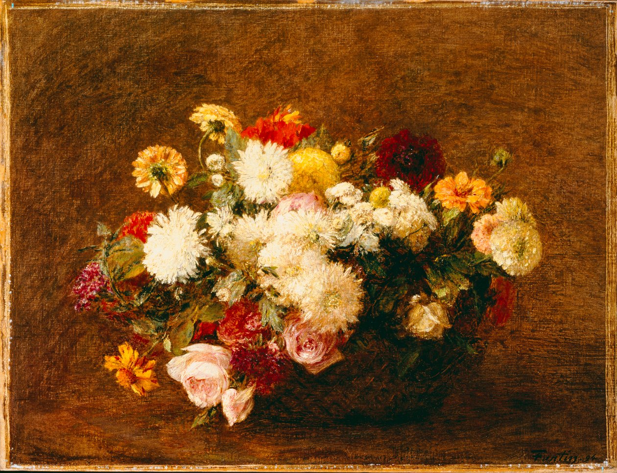 Bouquet di fiori, 1894 da Ignace Henri Jean Fantin Latour
