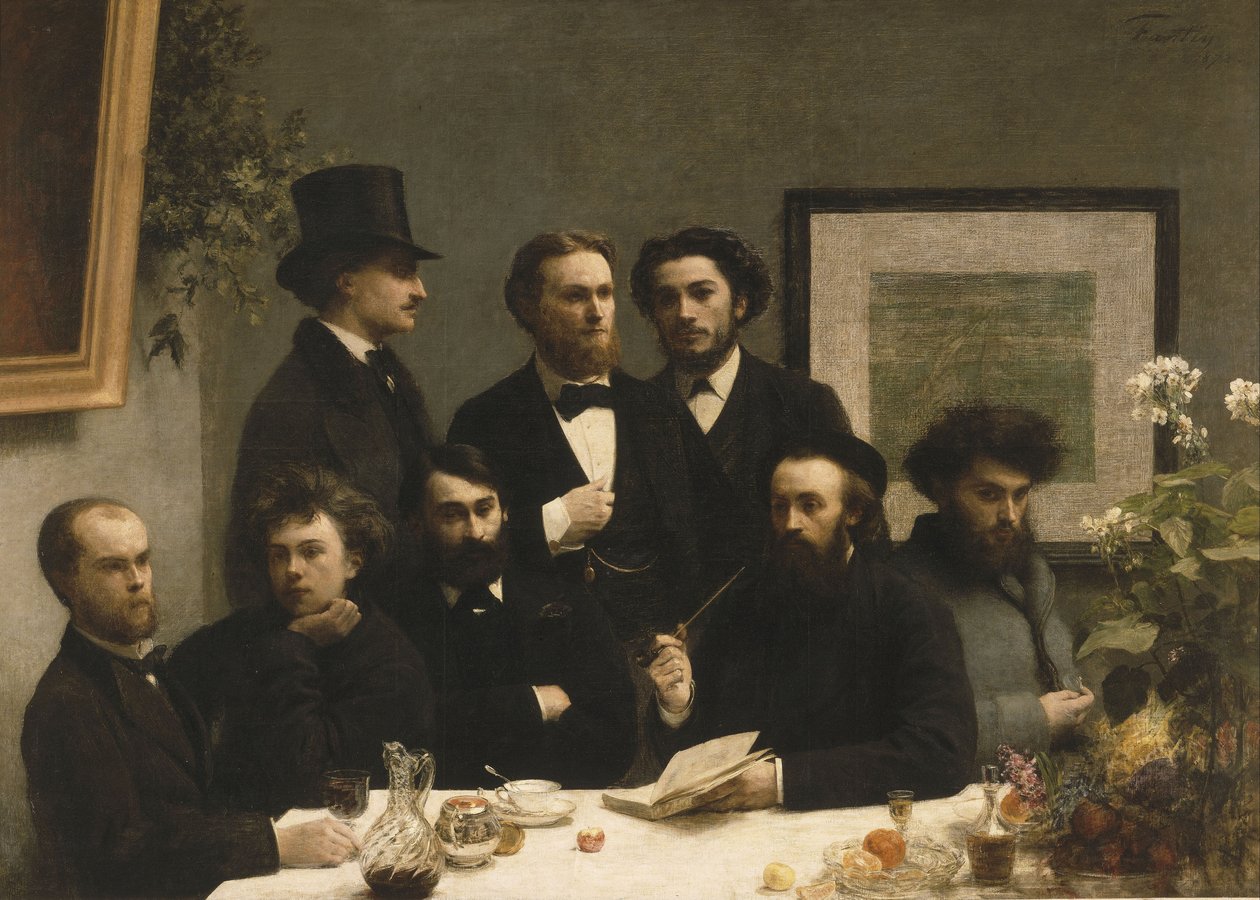 Accanto al tavolo, 1872 da Ignace Henri Jean Fantin Latour