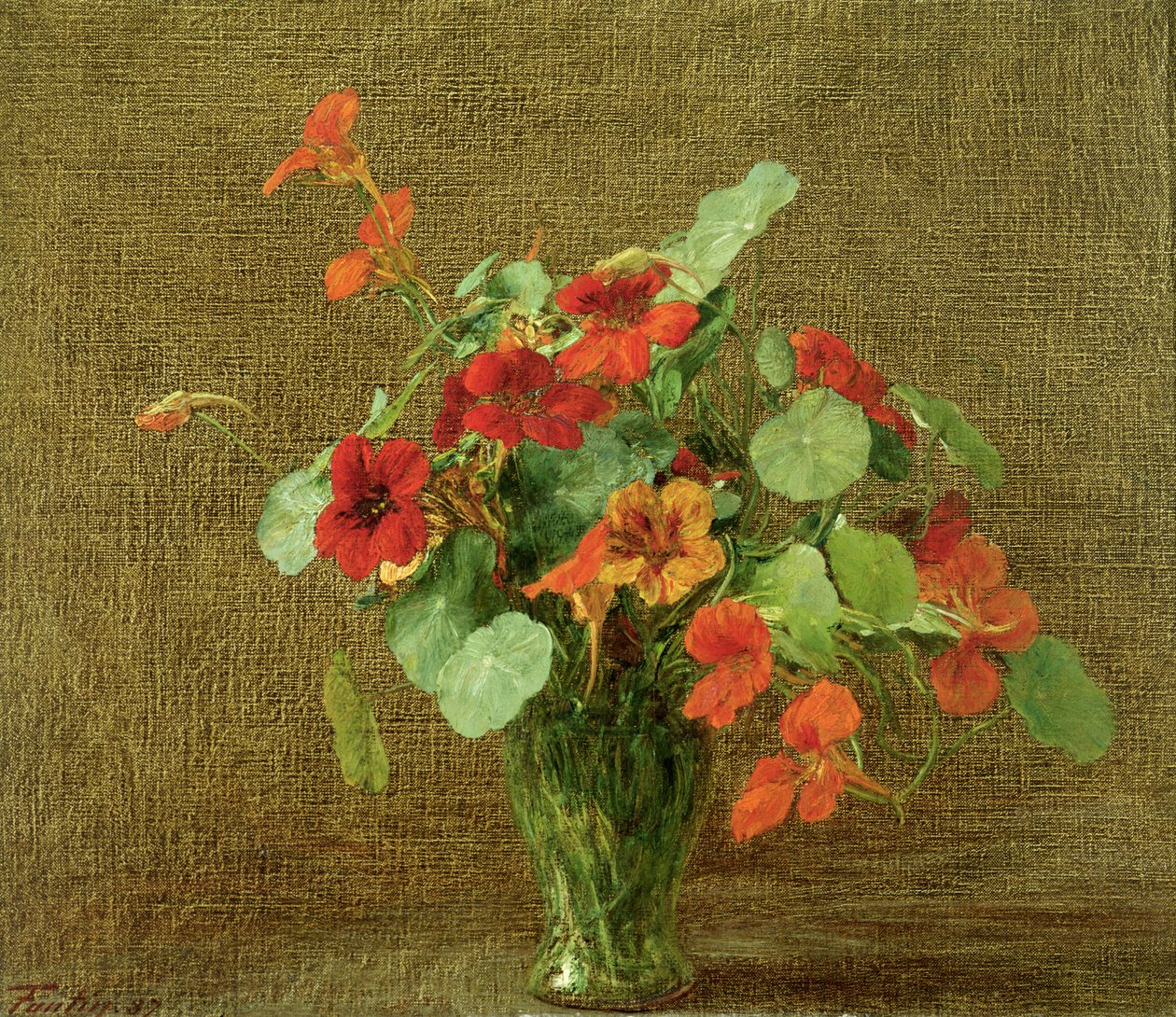 Capucines (Nasturzi) da Ignace Henri Jean Fantin Latour