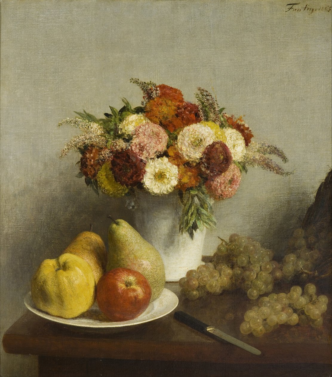 Fiori e frutta, 1865 da Ignace Henri Jean Fantin Latour
