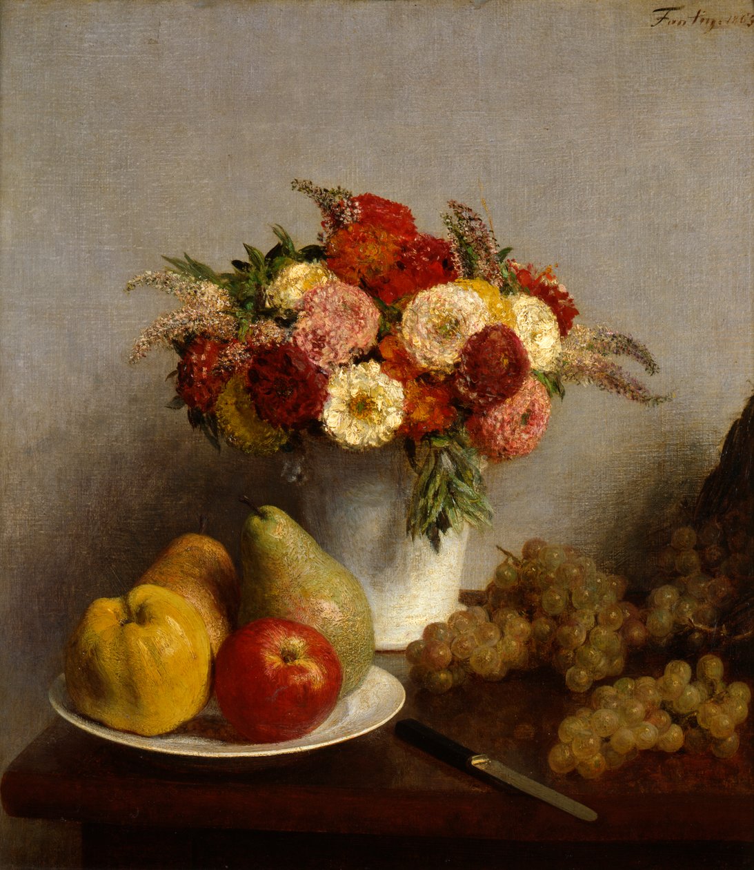 Frutta e fiori, 1865 da Ignace Henri Jean Fantin Latour