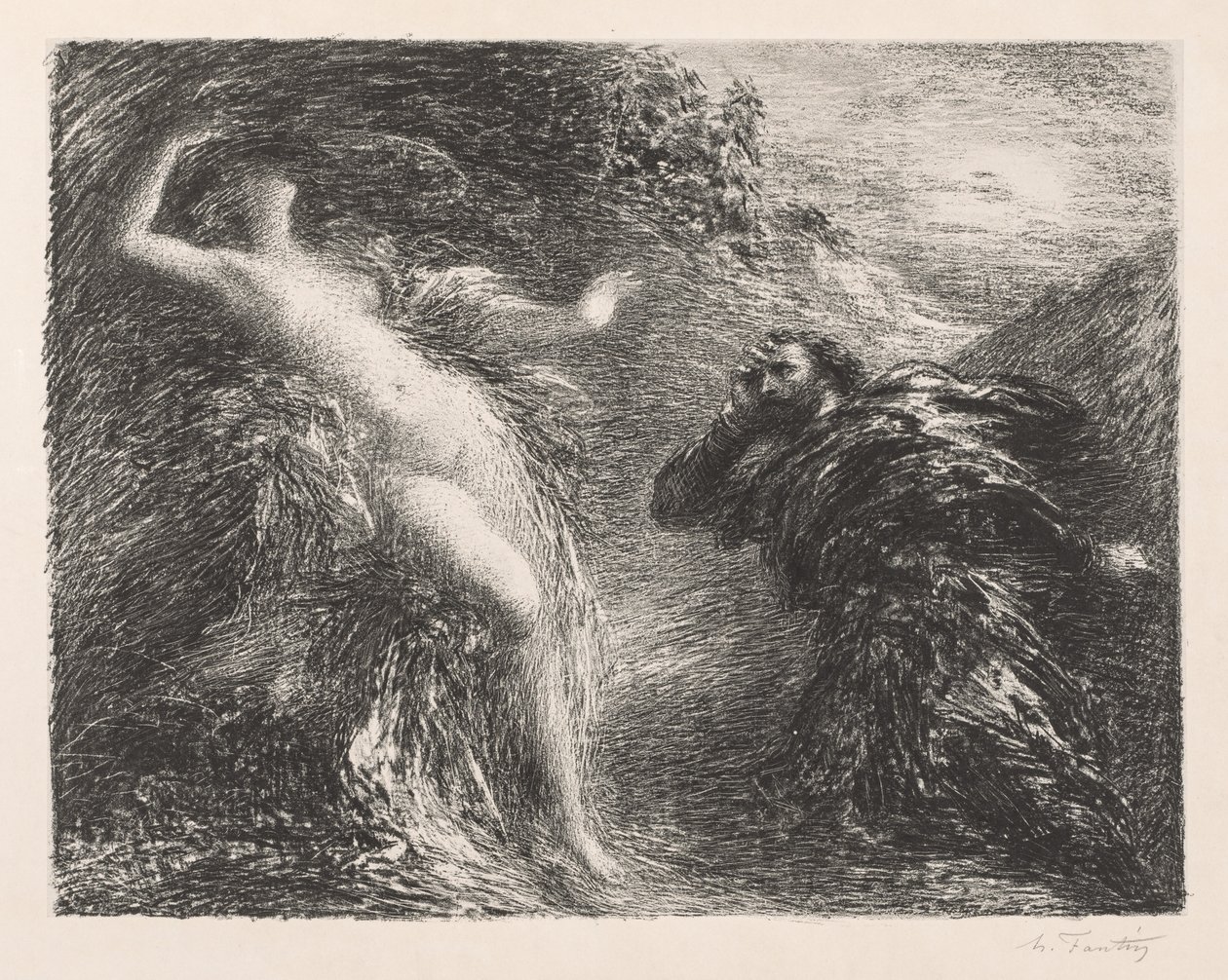 Manfred e Astarté, 1892 da Ignace Henri Jean Fantin Latour
