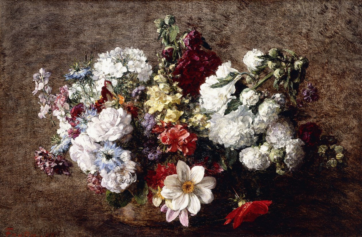 Bouquet misto da Ignace Henri Jean Fantin Latour