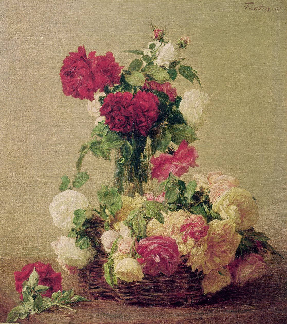 Rose, 1891 da Ignace Henri Jean Fantin Latour