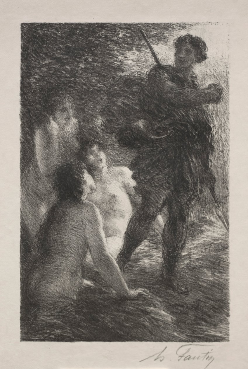 Sigfrido e le figlie del Reno da Ignace Henri Jean Fantin Latour