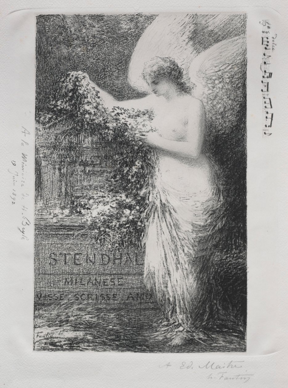 A Stendhal, 1892 da Ignace Henri Jean Fantin Latour
