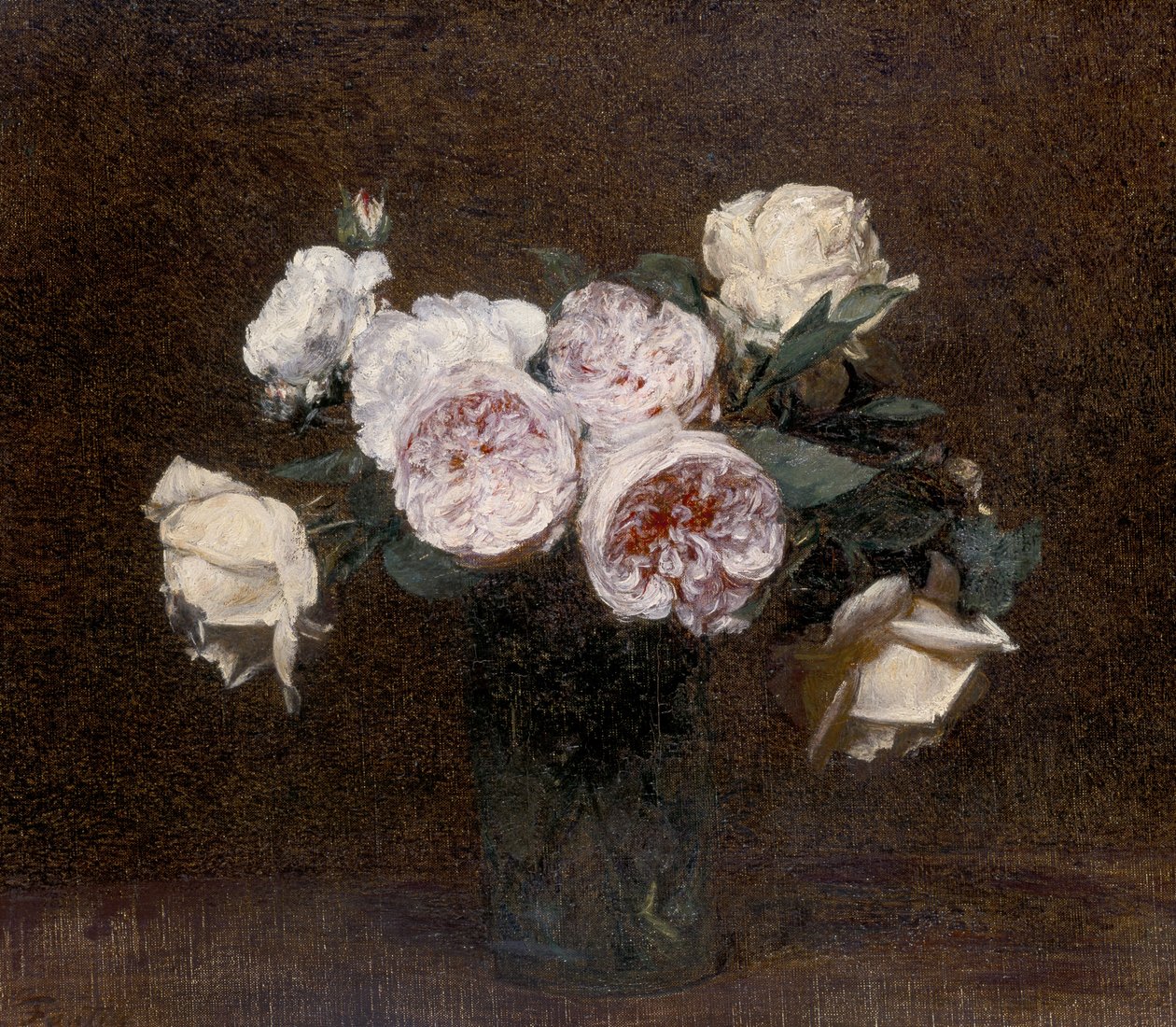 Natura morta: rose rosa, bianche e gialle, 1894 da Ignace Henri Jean Fantin Latour