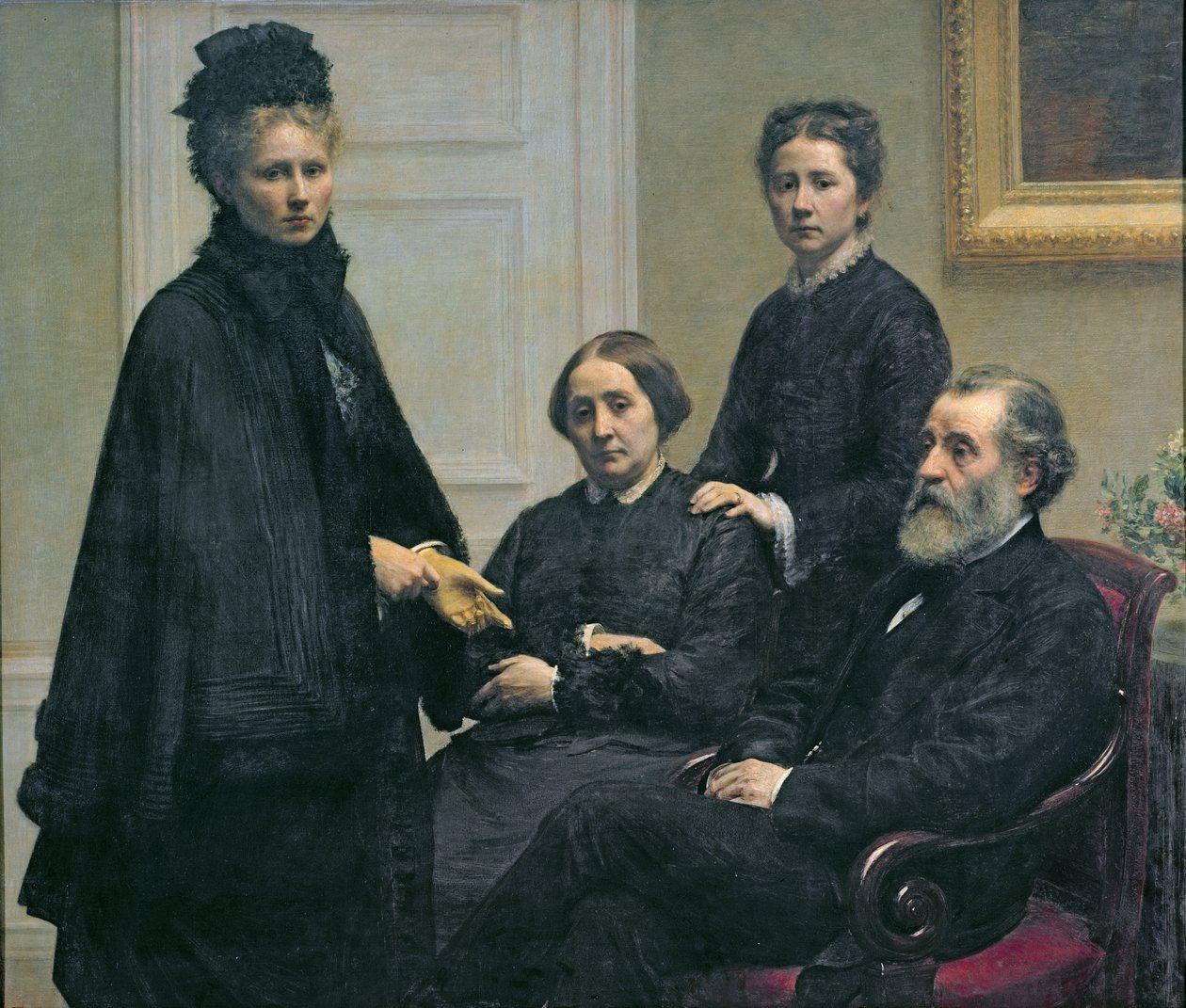 La famiglia Dubourg, 1878 da Ignace Henri Jean Fantin Latour