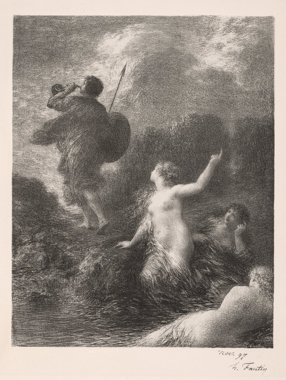 Il crepuscolo degli dei: Sigfrido e le fanciulle del Reno da Ignace Henri Jean Fantin Latour