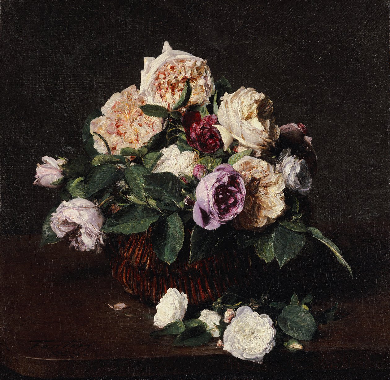 Vaso di fiori, 1876 da Ignace Henri Jean Fantin Latour