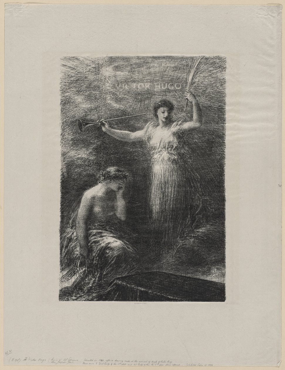 A Victor Hugo, 1889 da Ignace Henri Jean Fantin Latour