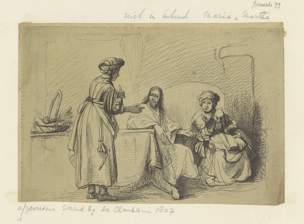 Cristo con Maria e Marta da Ignace Joseph de Claussin (possibly)