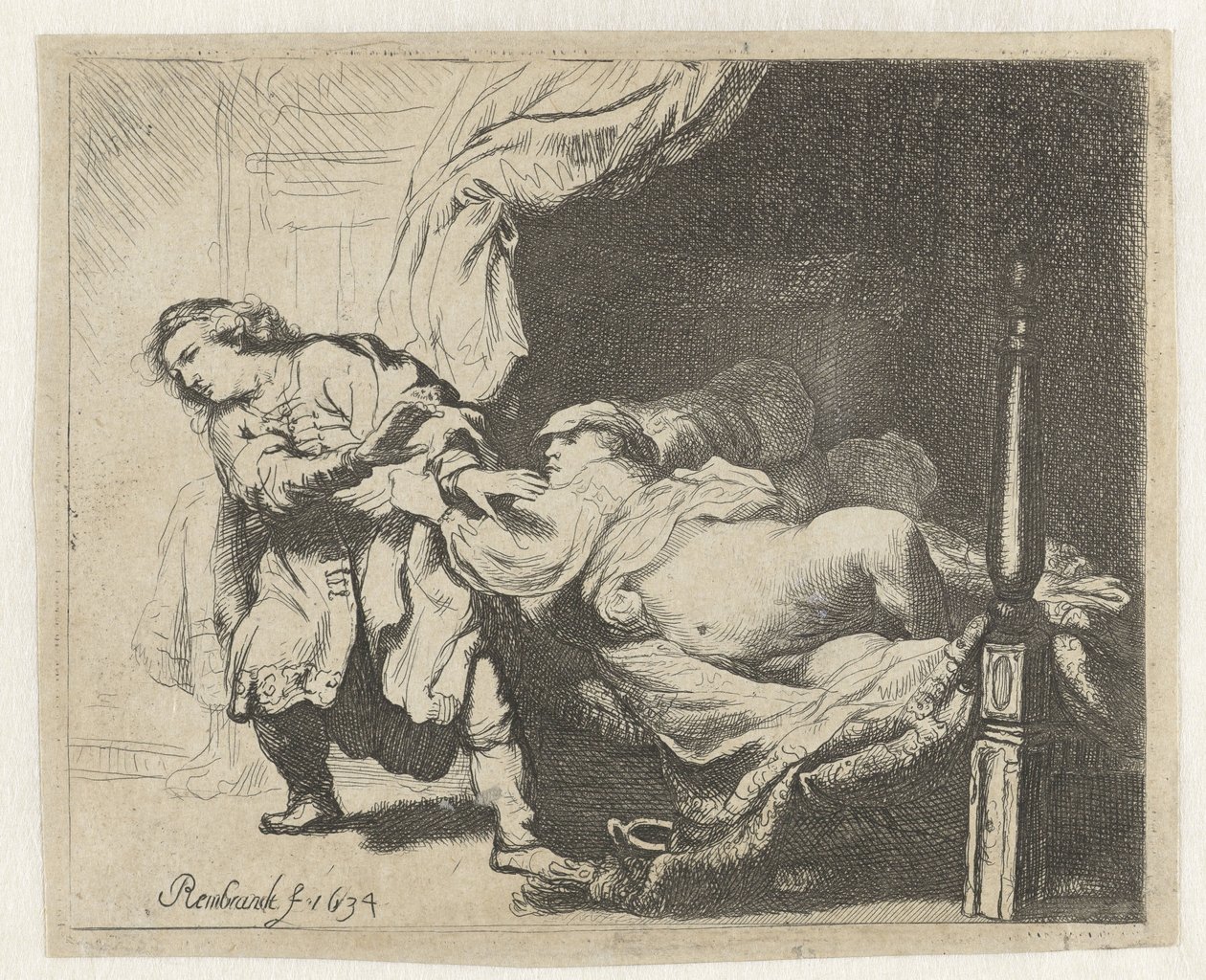 Giuseppe e la moglie di Potifar da Ignace Joseph de Claussin
