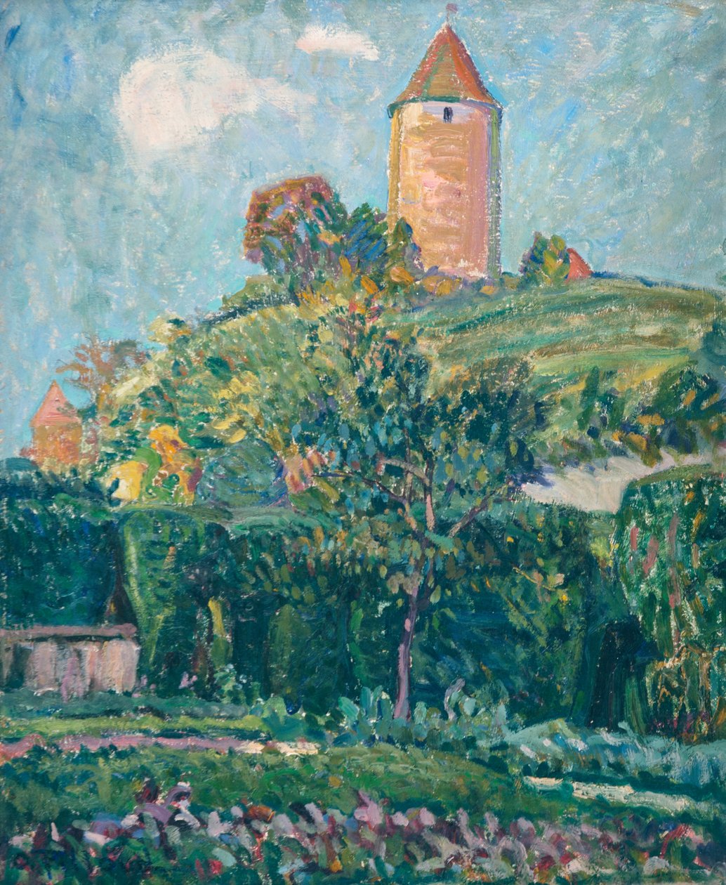 Veduta di Romont da Ignace Nazaire Oswald Pilloud