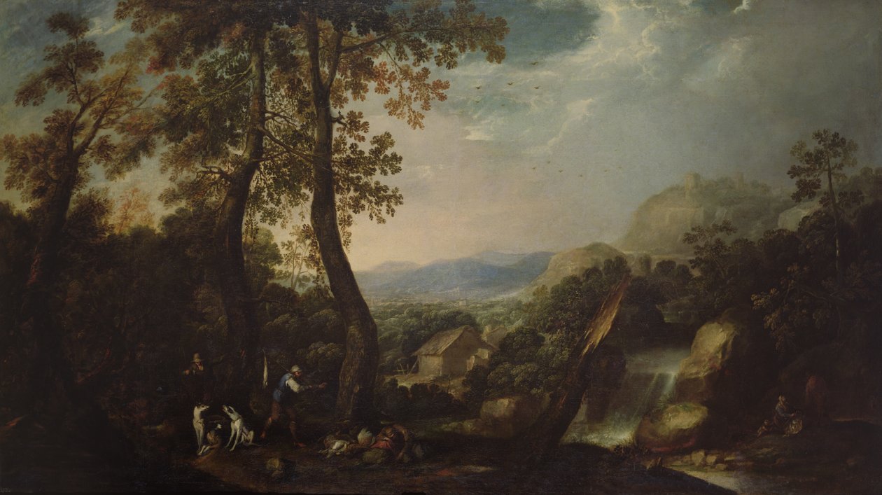 Paesaggio con torrente, 1665 da Ignacio Iriarte