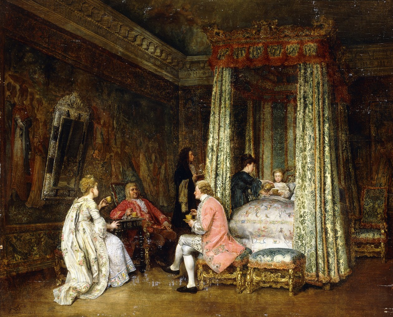 Nella camera del principe, 1872 da Ignacio Leon y Escosura