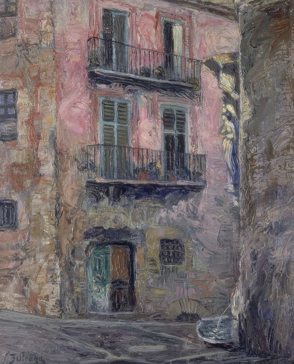 Calle del Angel de Gerona da Ignacio Zuloaga y Zabaleta