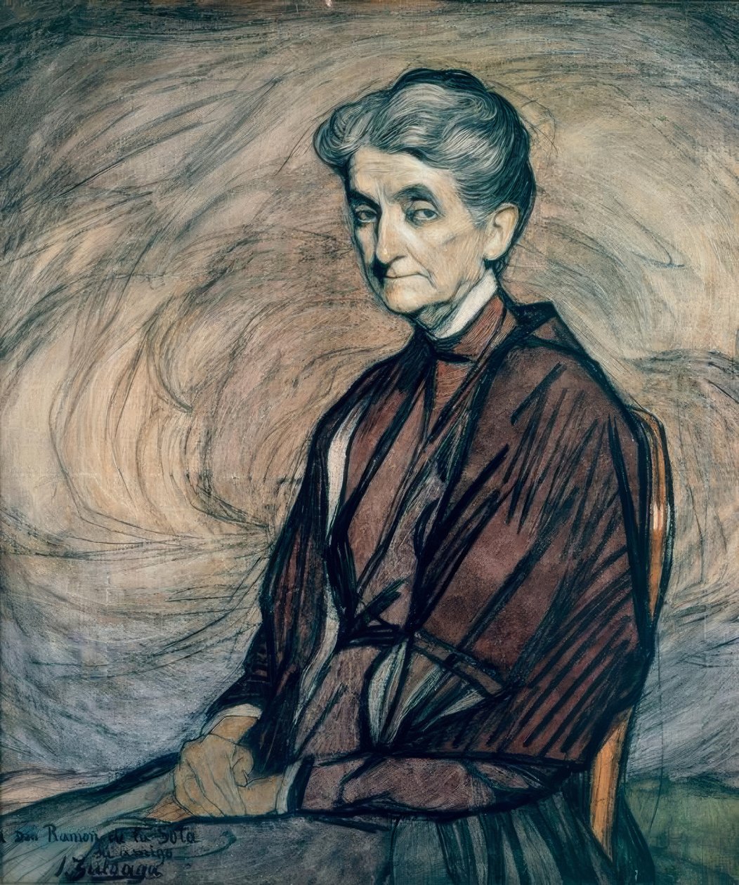 I. Zuloaga, Ritratto di Señora de la Sota da Ignacio Zuloaga y Zabaleta