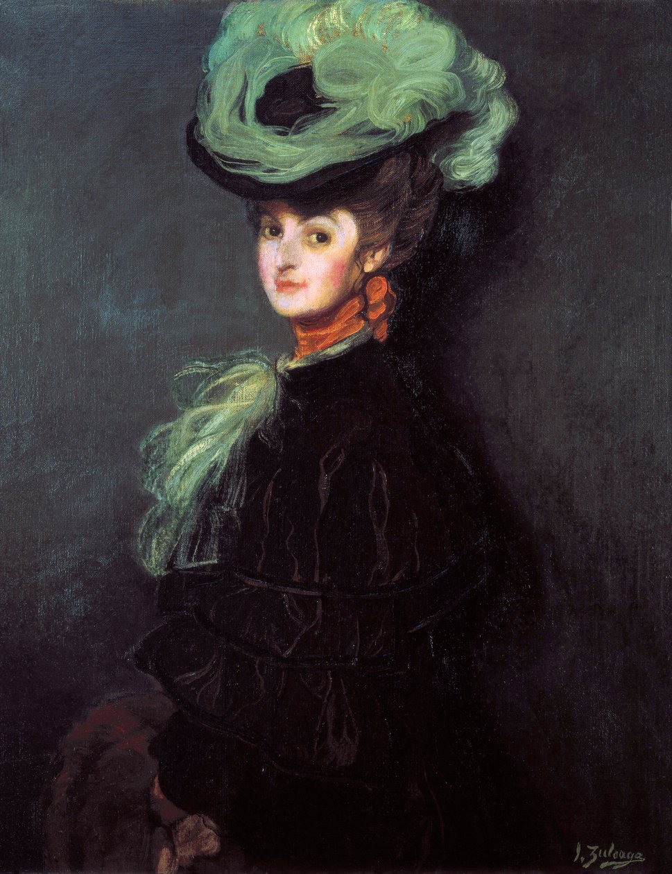 Ritratto di Anny Bourdin (?) da Ignacio Zuloaga y Zabaleta