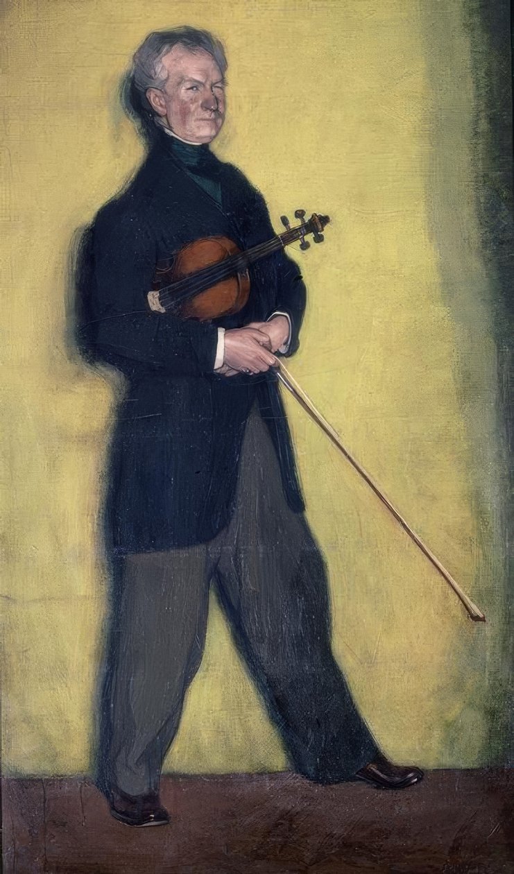 Ritratto del violinista Larrapide da Ignacio Zuloaga y Zabaleta