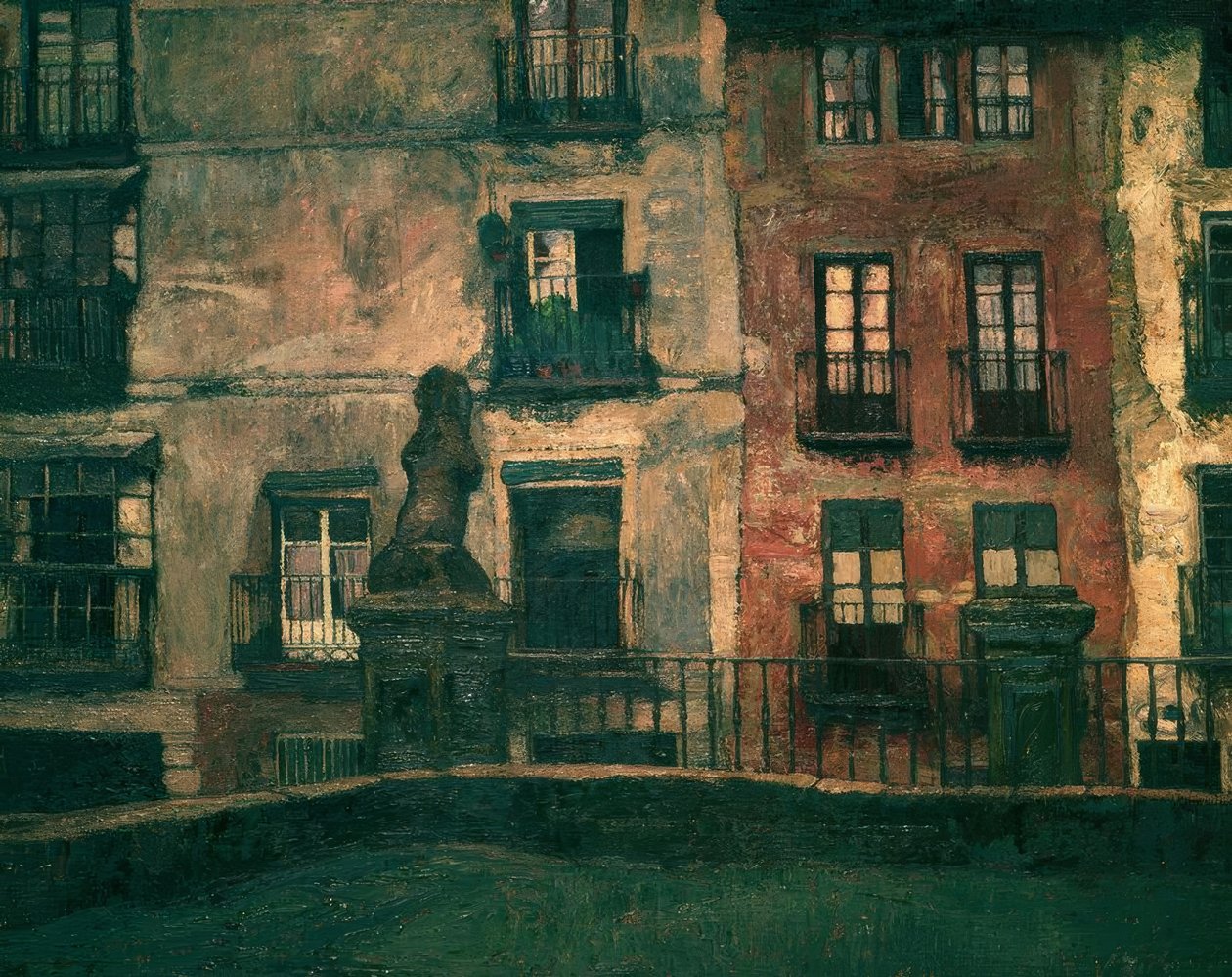 Segovia: Vecchie case, 1917 da Ignacio Zuloaga y Zabaleta