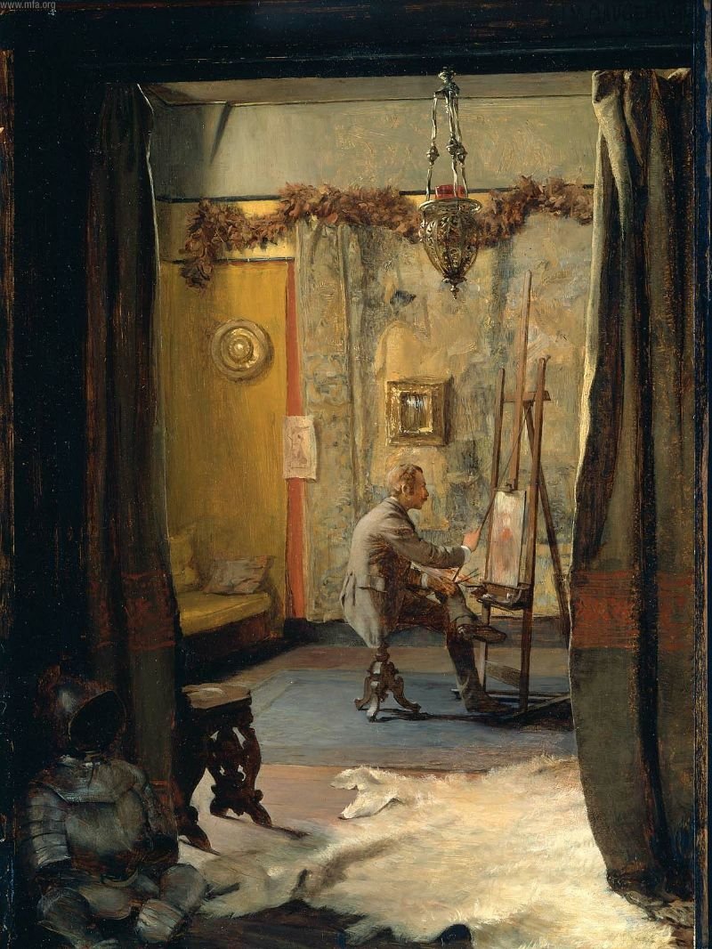 Il suo studio, autoritratto da Ignaz Marcel Gaugengigl