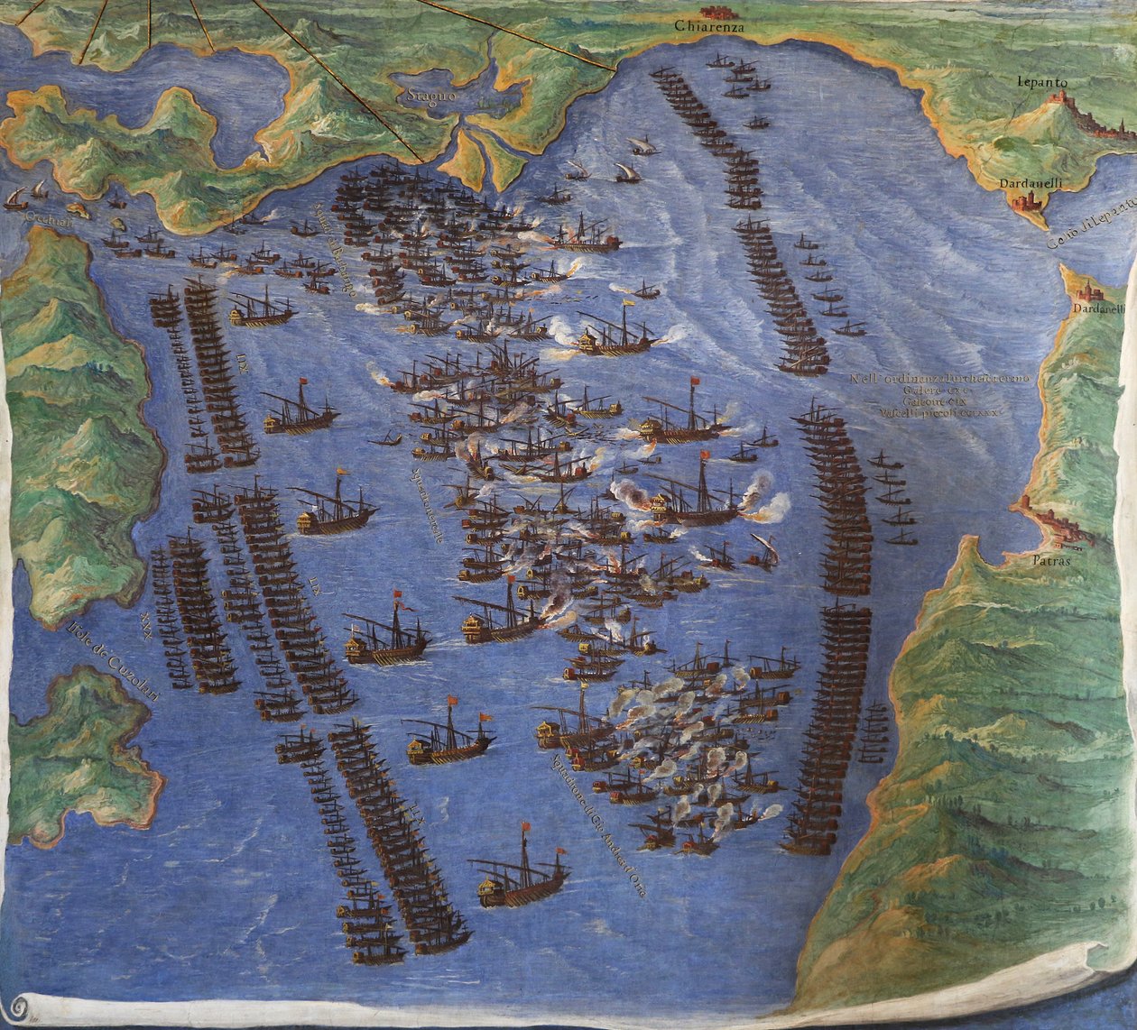 Battaglia di Lepanto, 1571 da Ignazio Danti