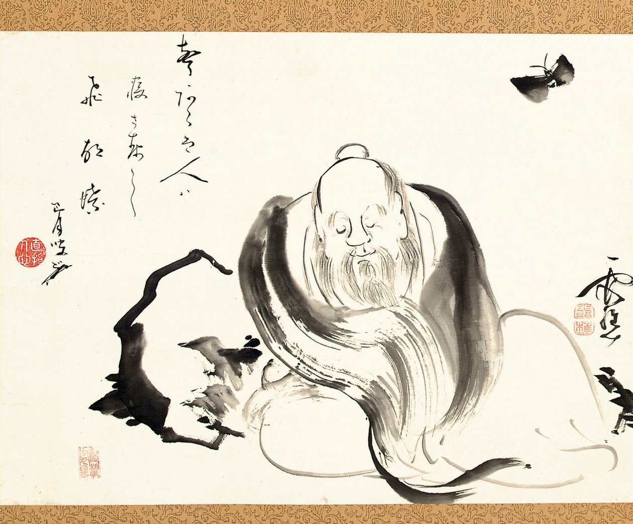 Zhuang Zi che sogna una farfalla da Ike no Taiga