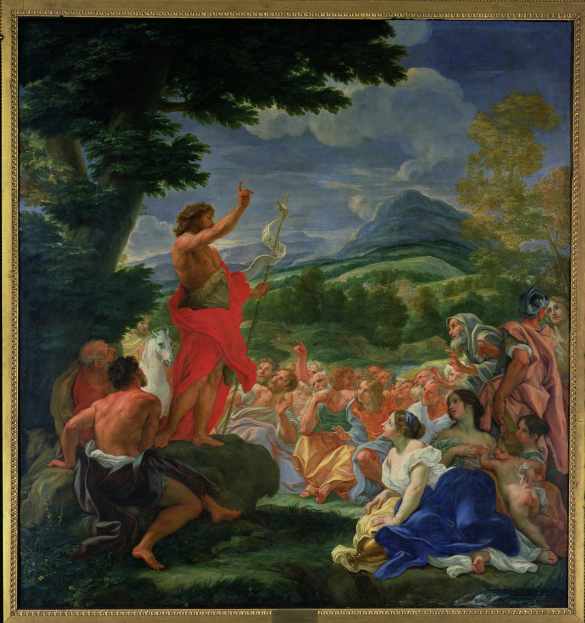 San Giovanni Battista predicante, dipinto prima del 1695 da Il Baciccio