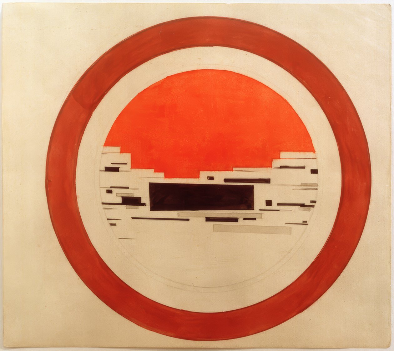 Progetto di pittura suprematista per porcellana da Ilja Grigorjewitsch  Tschaschnik