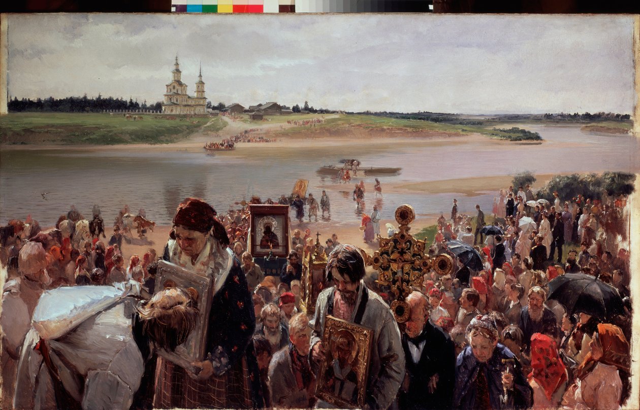Processione di Pasqua da Illarion Mikhailovich Pryanishnikov
