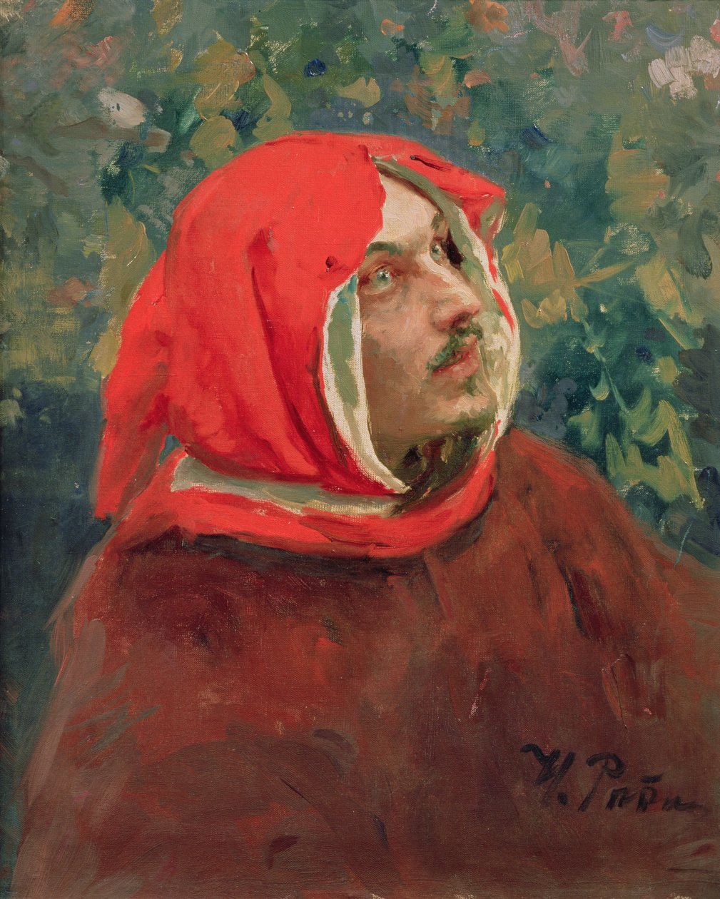 Ritratto di Dante Alighieri (1265-1321) da Ilya Efimovich Repin