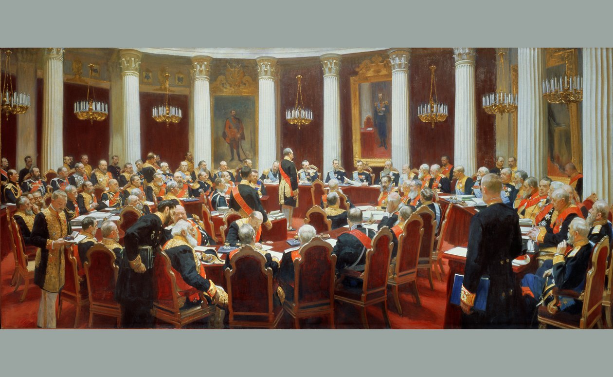 La seduta cerimoniale del Consiglio di Stato, 7 maggio 1901 da Ilya Efimovich Repin