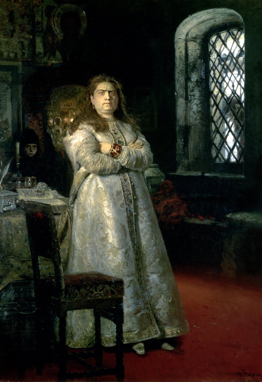 La zarina Sofia Alekseevna (1657-1704) nel convento di Novodevichy, 1879 da Ilya Efimovich Repin