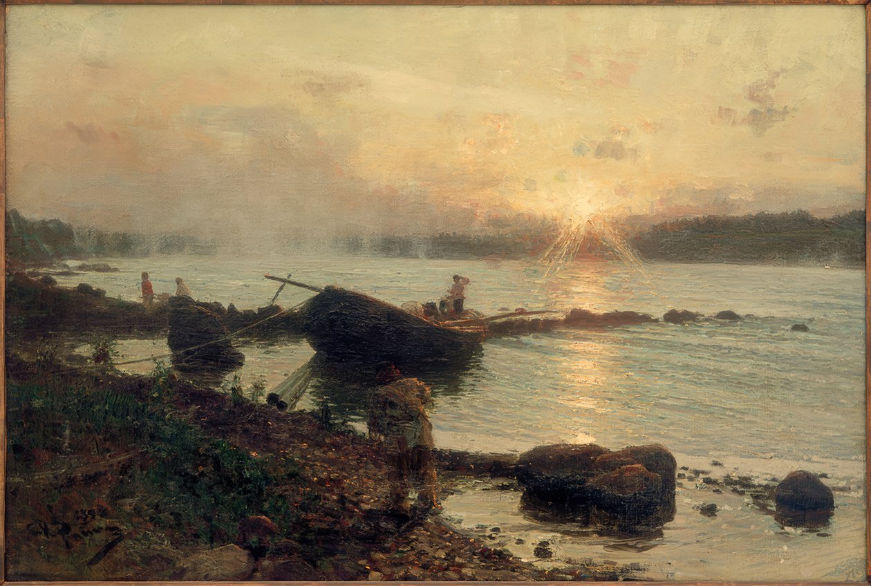 Sulla Dvina occidentale. Alba da Ilya Efimovich Repin