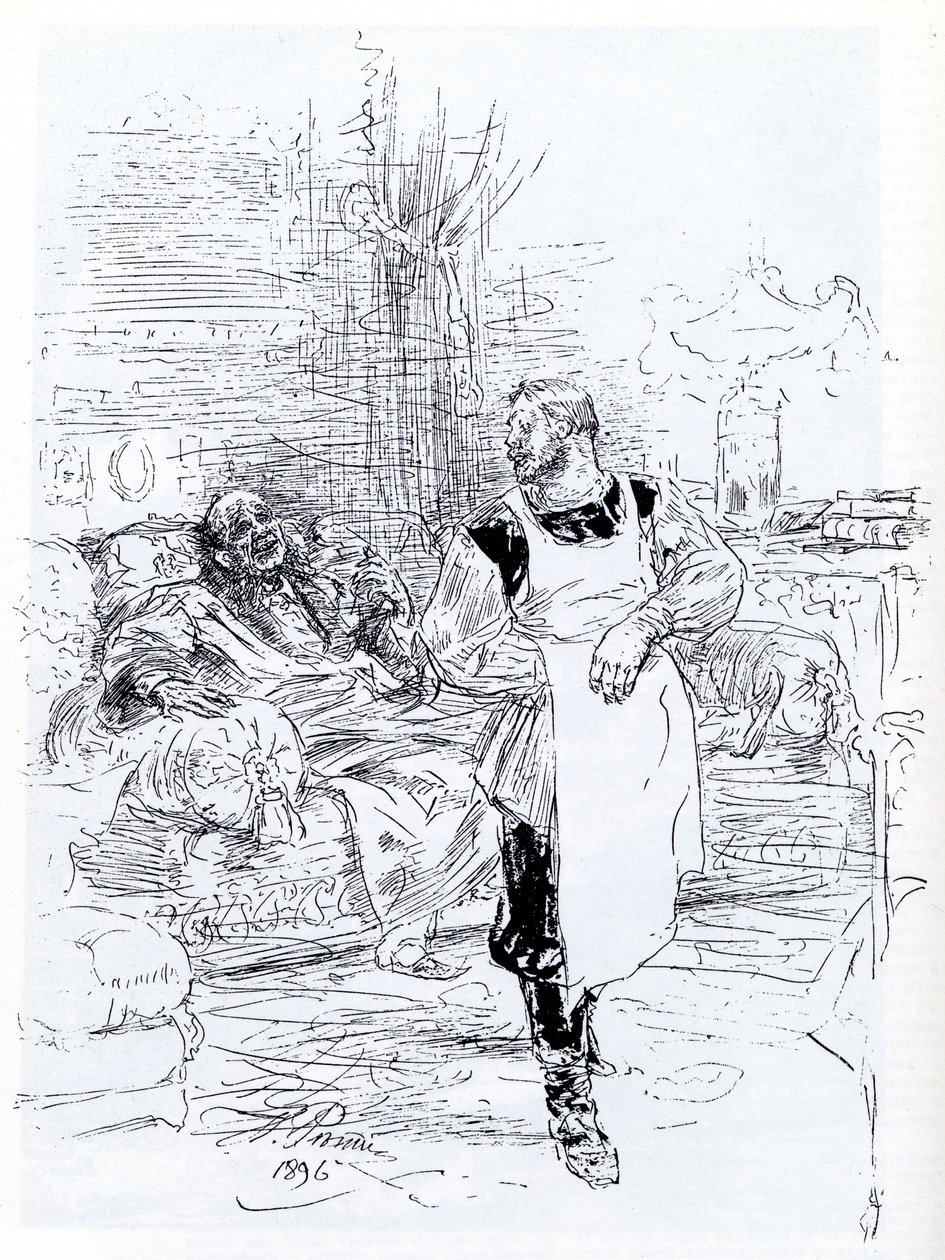 Illustrazione per il romanzo La morte di Ivan Il