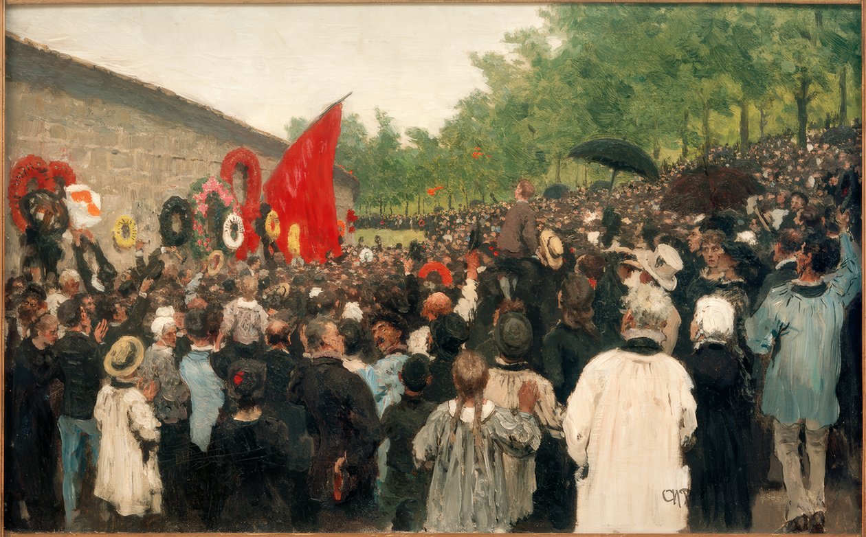 Raduno annuale al muro dei comunardi da Ilya Efimovich Repin