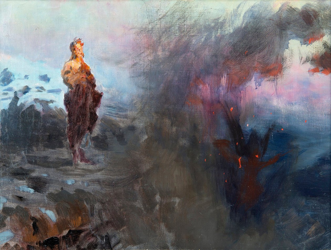 La tentazione di Cristo da Ilya Efimovich Repin