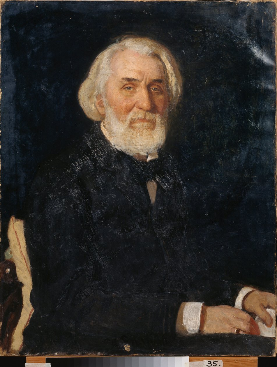 Ritratto dello scrittore Ivan Sergeevič Turgenev da Ilya Efimovich Repin